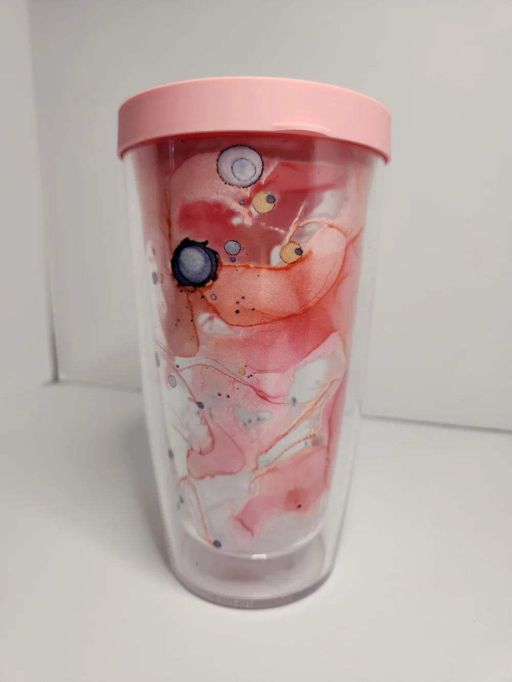 tervis Pink Inkreel Travel Tumbler with Soft Pink Lid